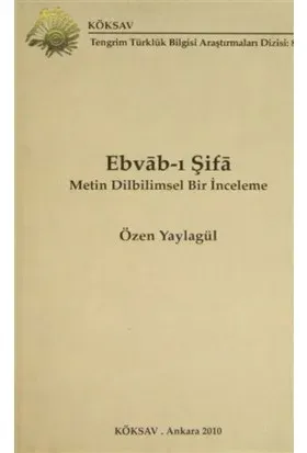 Ebvb-ı Şif; Metin Dilbilimsel Bir İnceleme