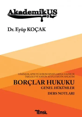 Borçlar Hukuku Genel Hükümler Ders Notları