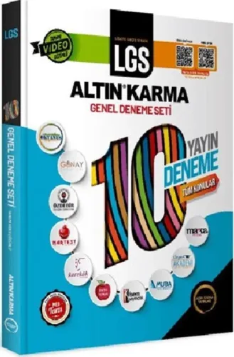Altın Karma 8. Sınıf 10 Farklı Yayın 10 Deneme Tüm Konular Sorular Tamamı Video Çözümlü