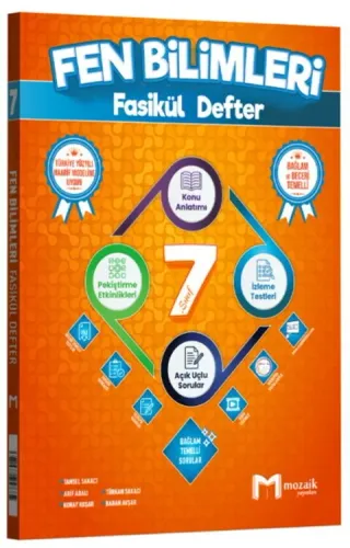 Mozaik Yayınları 7. Sınıf Fen Bilimleri Fasikül Defter