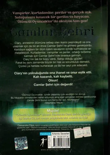 Camlar Şehri Ölümcül Oyuncaklar 3. Kitap Cassandra Clare Artemis Yayın