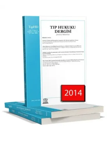 Legal Tıp Hukuku Dergisi ( 2014 Yılı Aboneliği ) ( 2 Sayı )