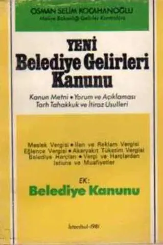 Yeni Belediye Gelirleri Kanunu