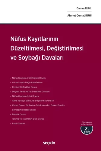 Nüfus Kayıtlarının Düzeltilmesi, Değiştirilmesi ve Soybağı Davaları Ca