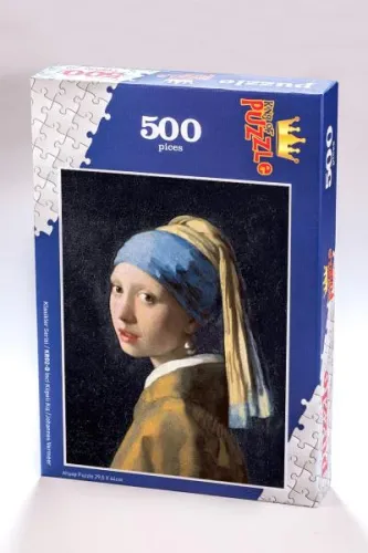 Klasikler Serisi - İnci Küpeli Kız Johannes Vermeer 500 Parça Puzzle