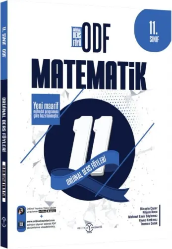 Orijinal 11. Sınıf Matematik ODF Maarif Orijinal Ders Föyleri