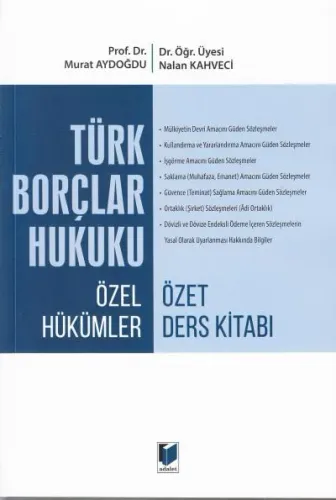 Türk Borçlar Hukuku Özel Hükümler