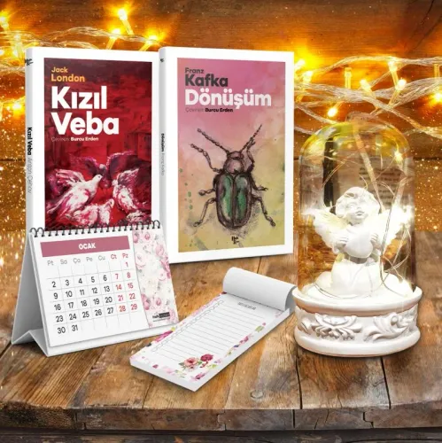 Melek Teraryum Seti - 2 Dünya Klasiği - Takvim - Bloknot - Halkkitabev
