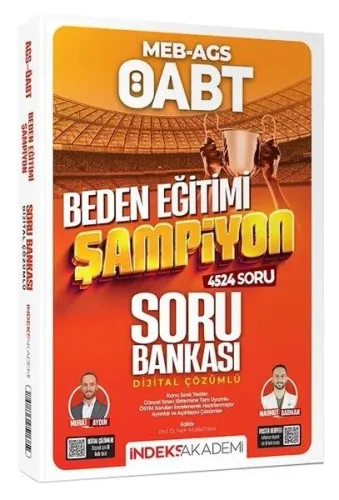 İndeks Akademi 2026 ÖABT MEB-AGS Beden Eğitimi Şampiyon Soru Bankası Çözümlü