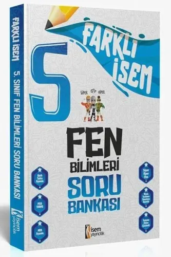 İsem Yayıncılık 2024 Farklı İsem 5.Sınıf Fen Bilimleri Soru Bankası