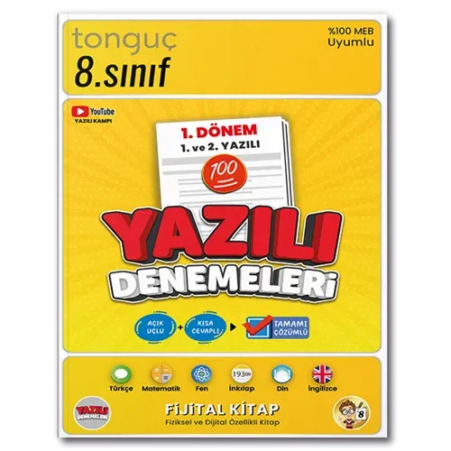 Tonguç Akademi 8. Sınıf Yazılı Denemeleri 1. Dönem 1 ve 2. Yazılı