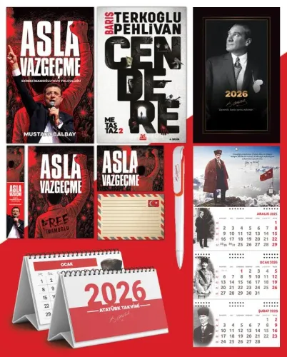 Asla Vazgeçme - Ayraç - Kartpostal - Poster - Cendere -  2026 Ajanda İ