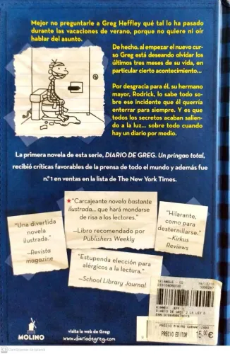 Diario de Greg 2 : La Ley De Rodrick Jeff Kinney Molino