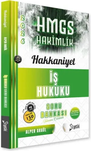 Yetki Yayınları 2026 HMGS Hakkaniyet İş Hukuku Soru Bankası