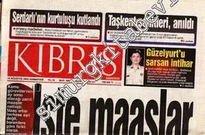 Kıbrıs Gazetesi - Sayı: 5080    Yıl: 14   Ağustos