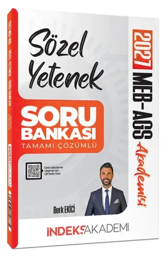 İndeks Akademi 2027 MEB-AGS Akademisi Sözel Yetenek Soru Bankası Çözüm