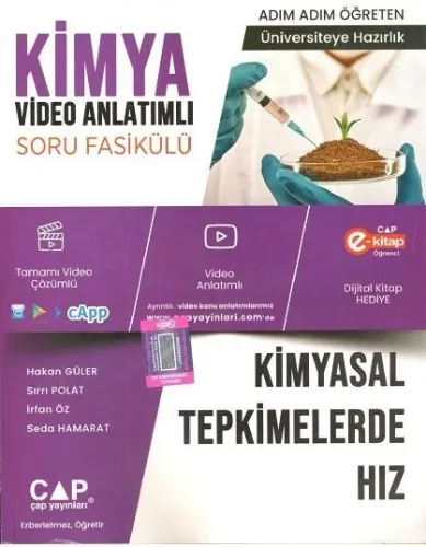 Çap Yayınları Üniversiteye Hazırlık Kimya Kimyasal Tepkimelerde Hız Konu Anlatımlı Soru Fasikülü