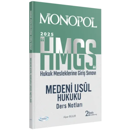 MONOPOL HMGS Medeni Usul Hukuku Ders Notları