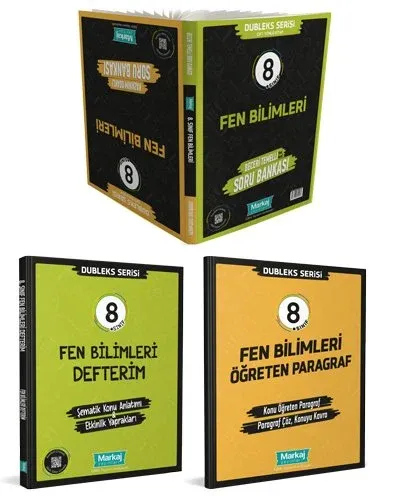 Markaj Yayınları 8. Sınıf Fen Bilimleri Dubleks Serisi Seti