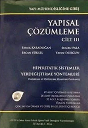 Yapısal Çözümleme 3 - Yapı Mühendisliğine Giriş