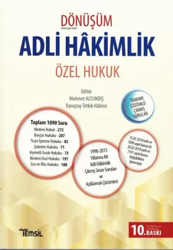Adli Hakimlik Özel Hukuk