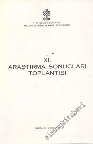 11. Araştırma Sonuçları Toplantısı 24 - 28 Mayıs 1993 Ankara -        1994