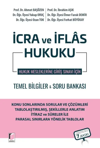 İcra ve İflas Hukuku Temel Bilgiler & Soru Bankası Ahmet Başözen