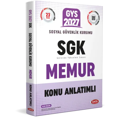 Data Yayınları 2027 Sosyal Güvenlik Kurumu (SGK) Memur GYS Konu Anlatımlı