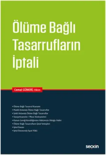 Ölüme Bağlı Tasarrufların İptali