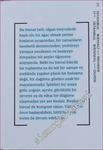 17. İstanbul Bienali - Rehber -        2022