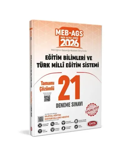 Data Yayınları 2026 MEB AGS Eğitim Bilimleri ve Türk Milli Eğitim Sistemi 21 Deneme