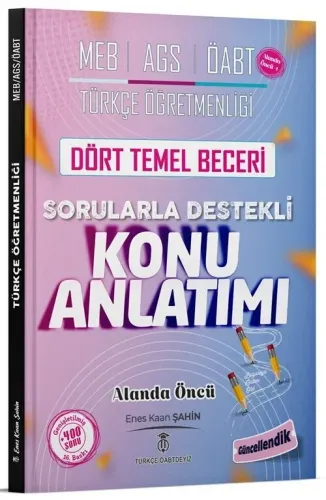 Türkçe ÖABTDEYİZ ÖABT MEB-AGS Türkçe Dört Temel Beceri Konu Anlatımı
