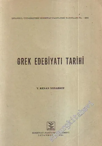 Grek Edebiyatı Tarihi -