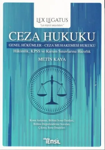 Lex Legatus Ceza Hukuku Genel Hükümler Ceza Muhakemesi Hukuku