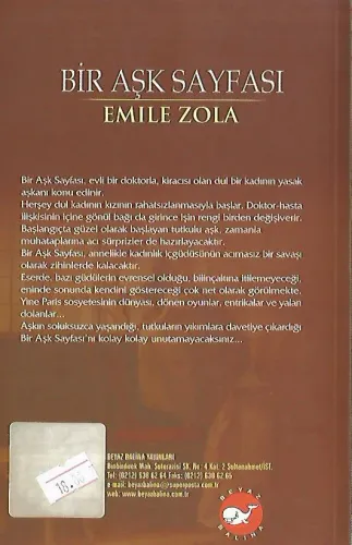 Bir Aşk Sayfası Emile Zola Beyaz Balina %50 indirimli