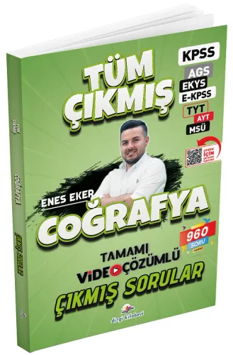 Dizgi Kitap Yayınları 2026 Coğrafya Tüm Sınavlar Tamamı Video Çözümlü Çıkmış Sorular