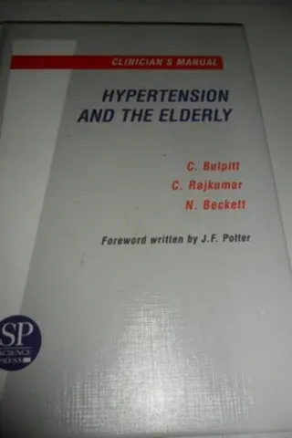 Hypertension And The Elderly