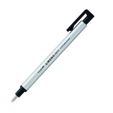 Tombow MONO Zero Kalem Silgi Yuvarlak Uç (2,3mm) Gümüş