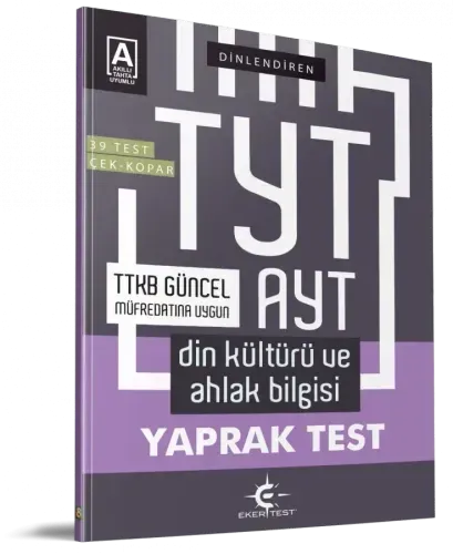 Eker Test TYT – AYT Din Kültürü ve Ahlak Bilgisi Yaprak Test