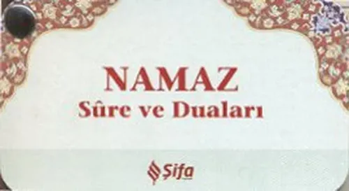 Namaz Sure ve Duaları Kart