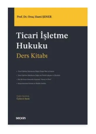 Ticari İşletme Hukuku Ders Kitabı