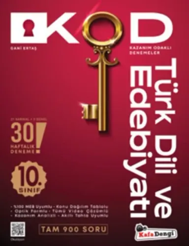 Kafa Dengi Yayınları 10. Sınıf Kod Türk Dili ve Edebiyatı Kazanım Odak