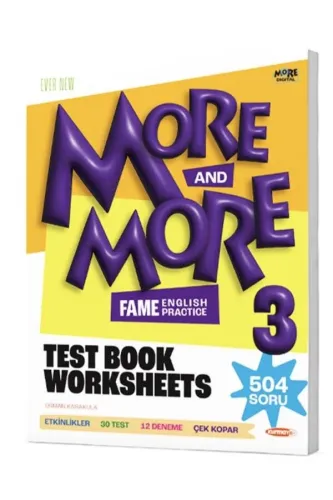 MORE & MORE 3.Grade WORKSHEETS & TEST BOOK & SELFIE TEST
