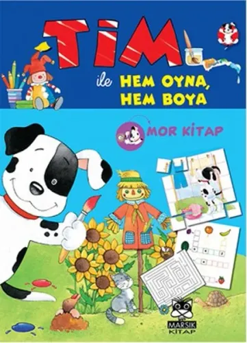 Tim İle Hem Oyna Hem Boya Mor Kitap