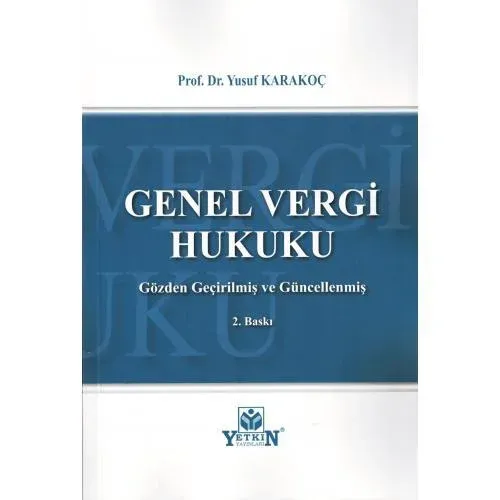 Genel Vergi Hukuku Ders Kitabı