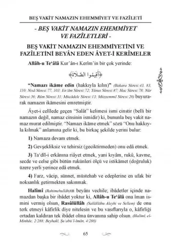 Dinin Direği Müminin Miracı Namaz