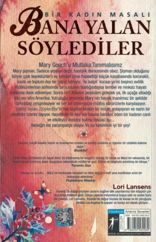 Bana Yalan Söylediler Lori Lansens Artemis Yayınları %64 indirimli