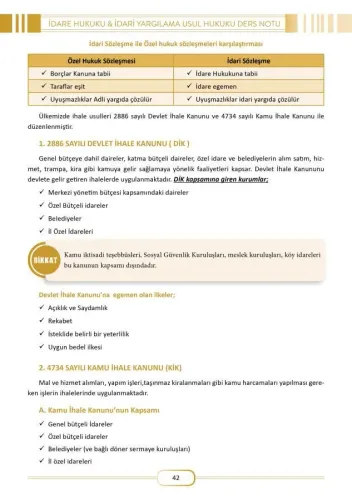 İmtiyaz İdare Hukuku - İdari Yargılama Usul Hukuku