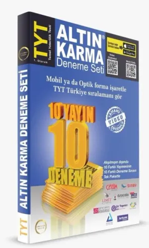 Altın Karma TYT Deneme Seti 10 Farklı Yayın 10 Farklı Deneme
