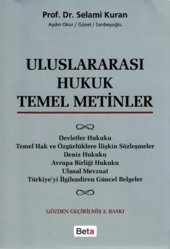 Uluslararası Hukuk Temel Metinler
